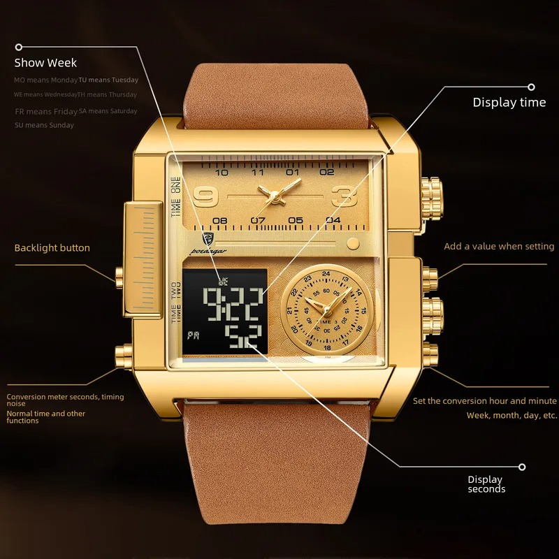 Reloj electronico suizo de cuarzo