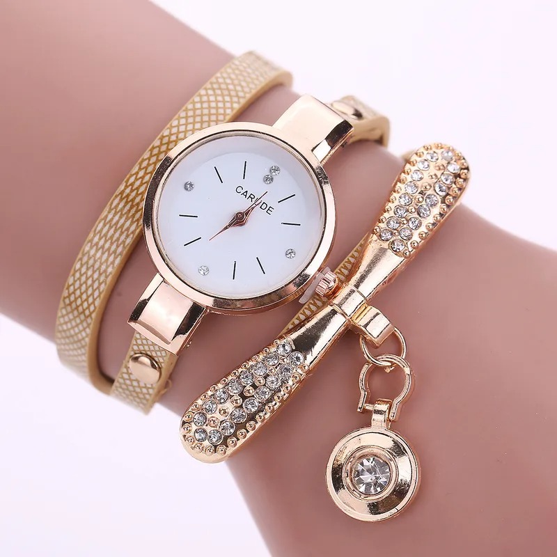 Relojes De Mujer Moda Acero Inoxidable Cuero Sintético Aleación