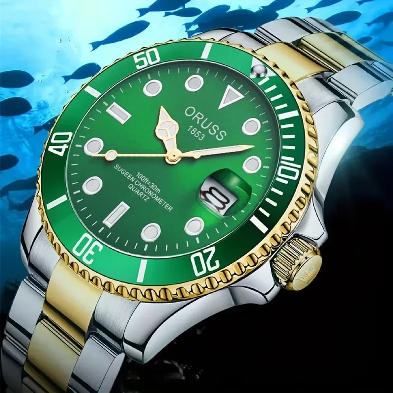 Automático No-Reloj Mecánico Luminoso impermeable