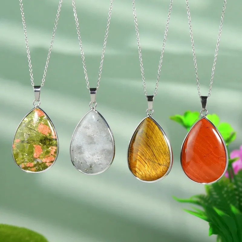 Hecho A Mano gotitas agua piedra natural