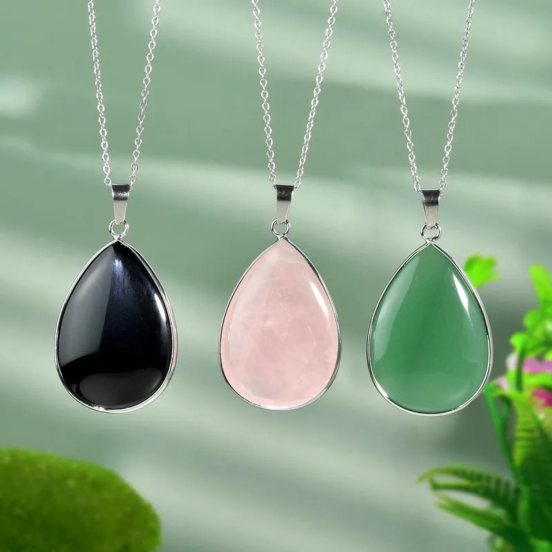 Hecho A Mano gotitas agua piedra natural