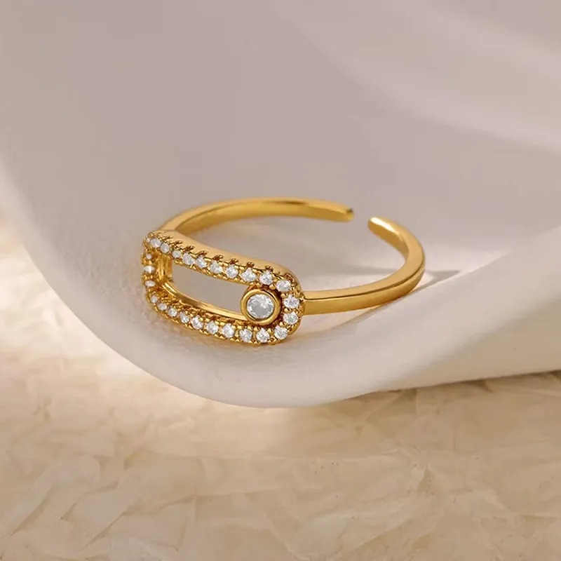 Anillos Recubrimiento PVD Chapado En Oro