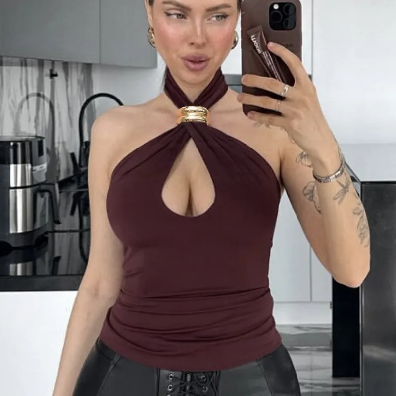 Camiseta sin mangas mujer elegante