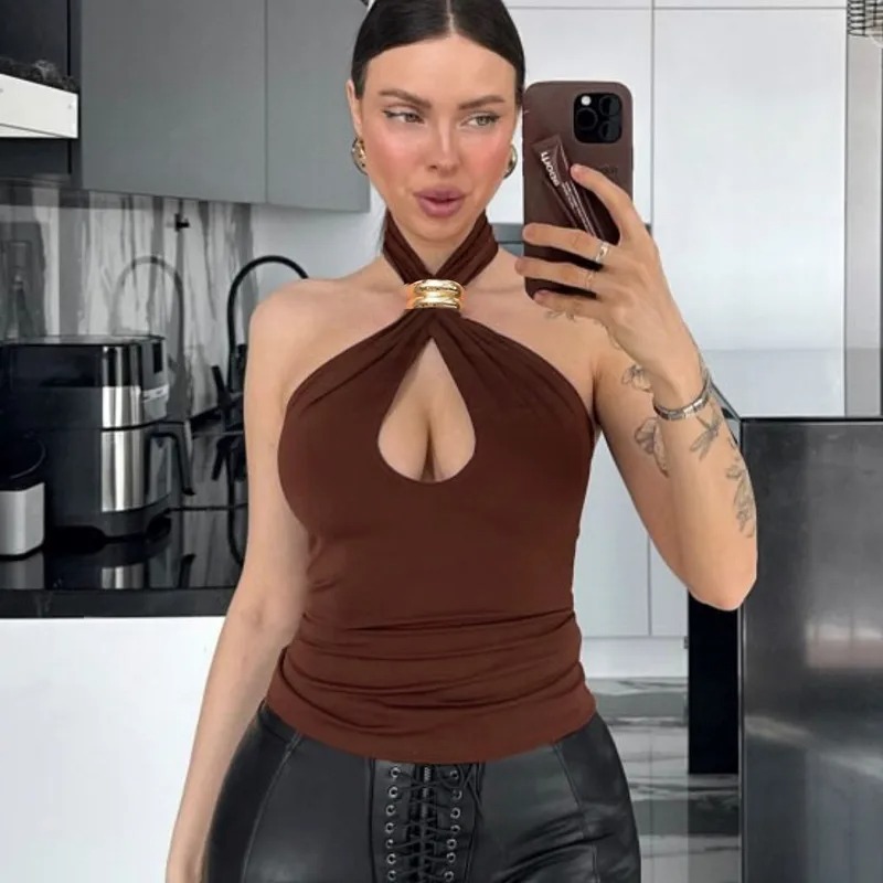 Camiseta sin mangas mujer elegante