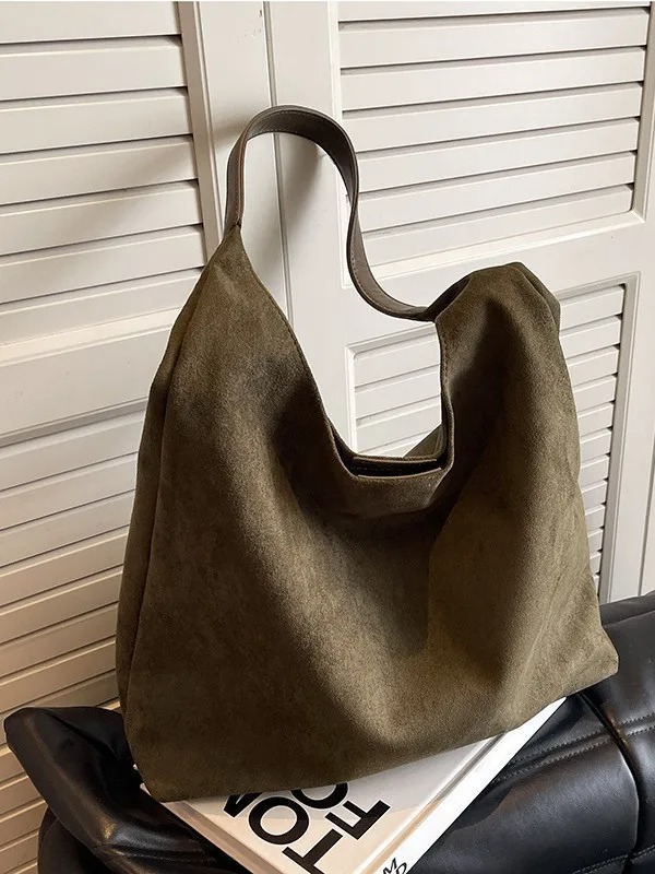 Bolso hombro grande mujer retro invierno