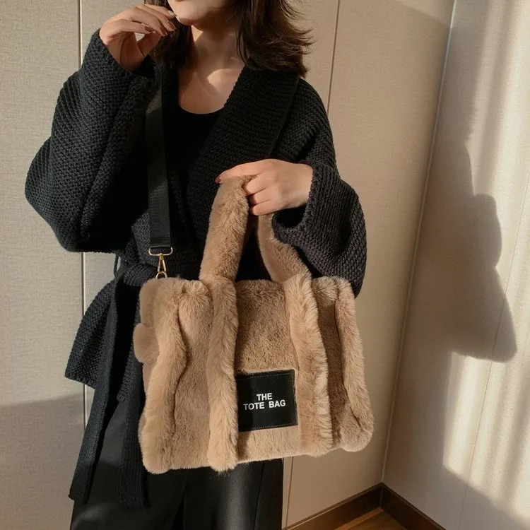 Bolso de mano cuadrado gran capacidad