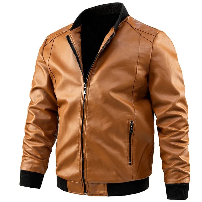 CHAQUETA CUERO HOMBRES MOTOCICLETA